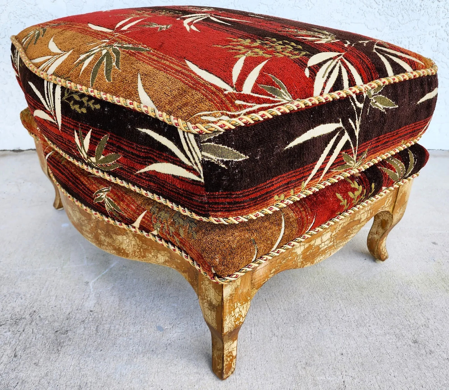 Tropical Ottoman Palm Beach by SWAIM