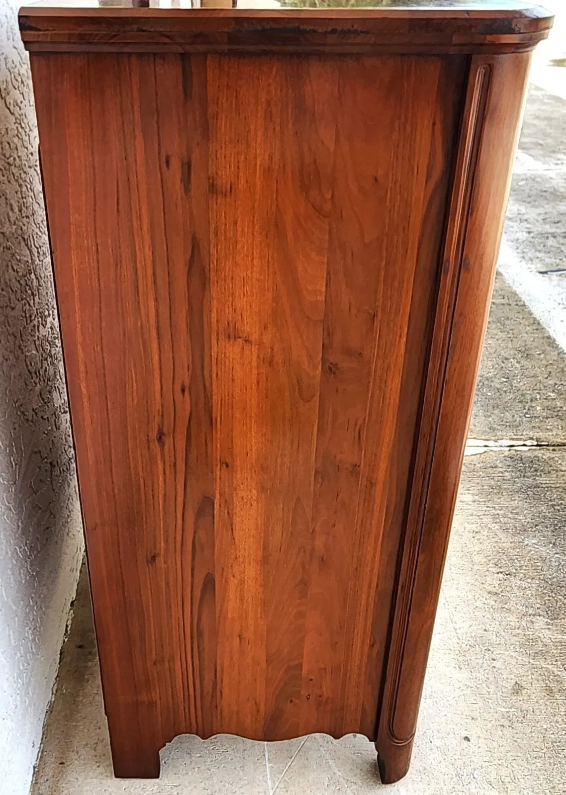 Antique Dresser Highboy Solid Walnut by Davis Cabinet Co