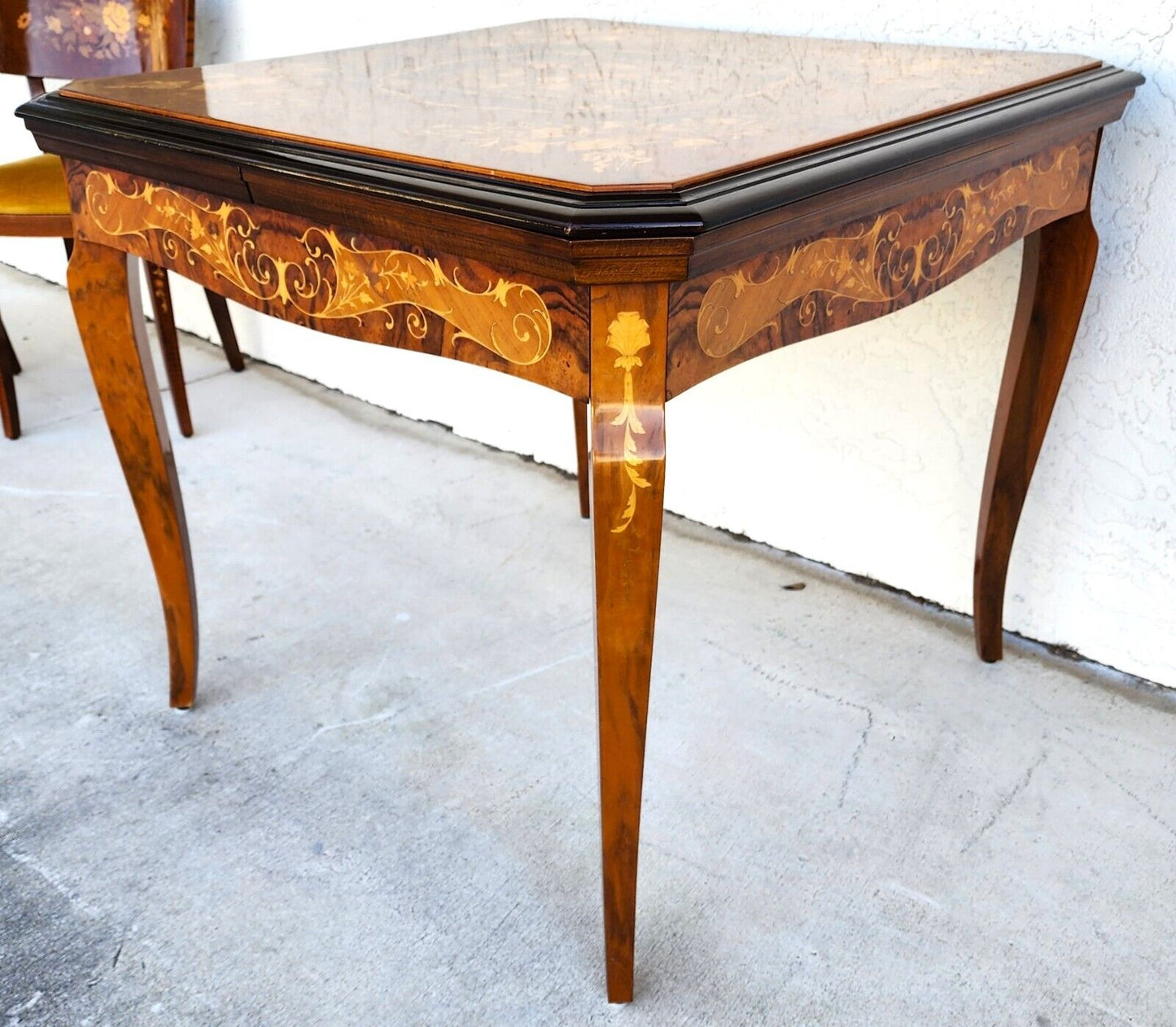 Notturno Intariso Casino Game Table Chairs Italian