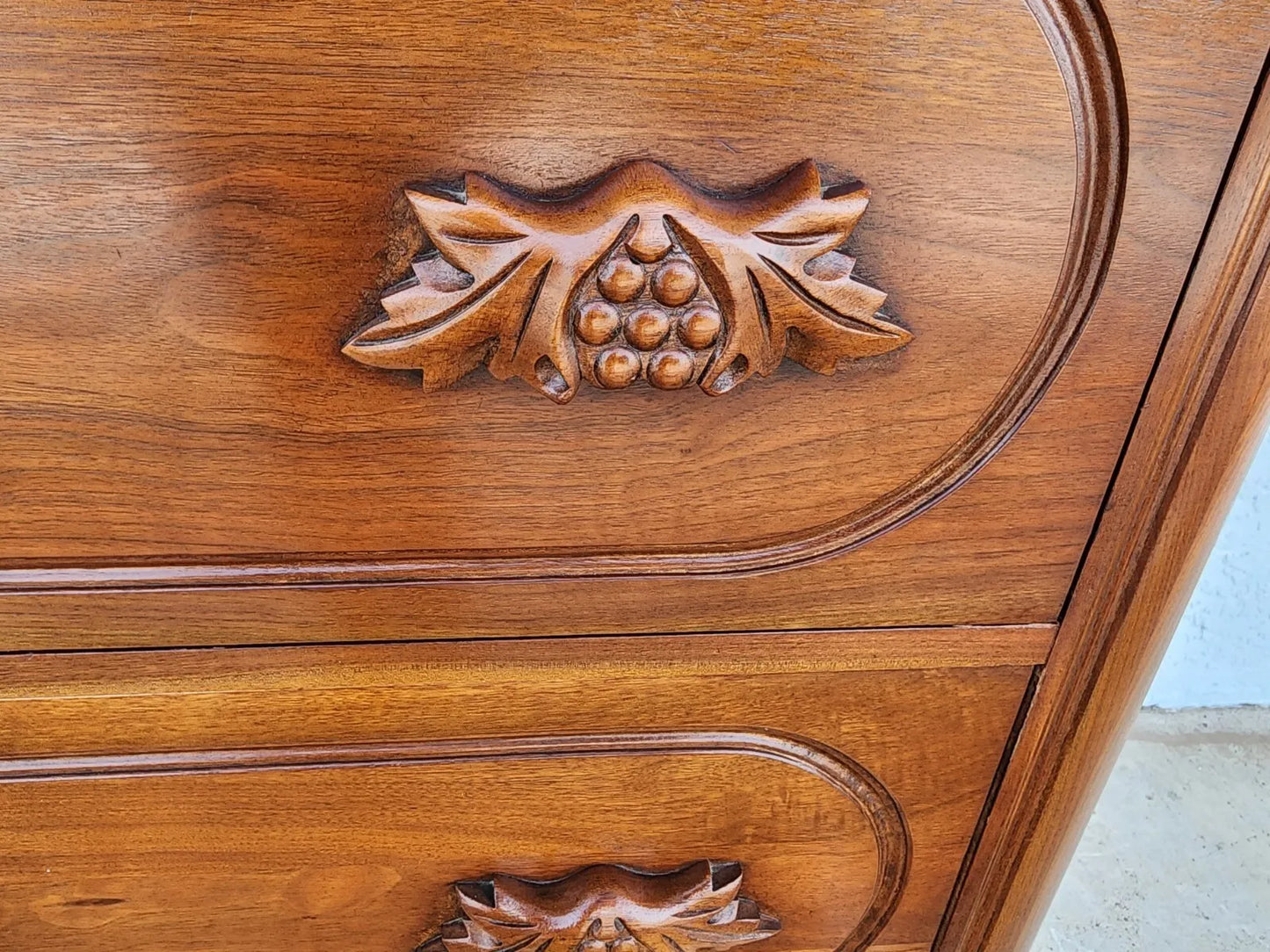 Antique Dresser Highboy Solid Walnut by Davis Cabinet Co