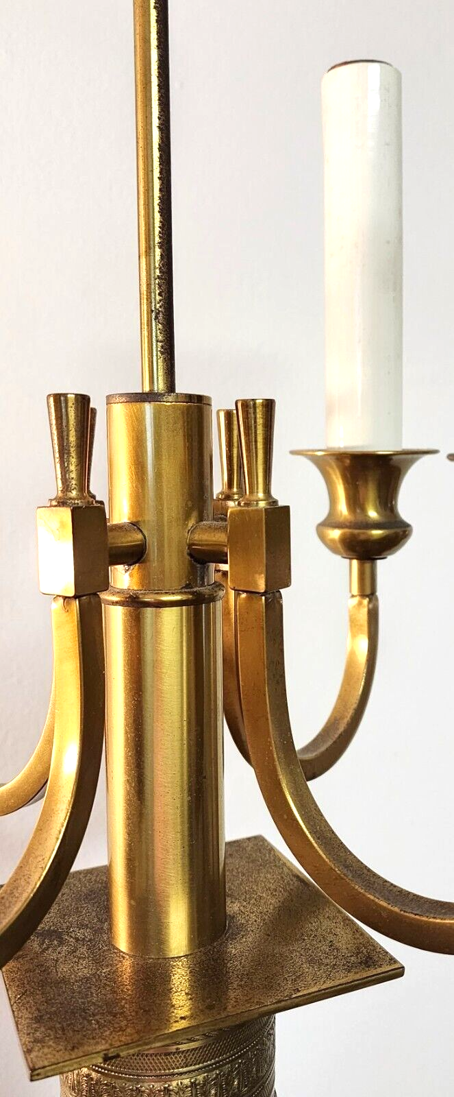 Italian Neoclassical Table Lamps Candelabra Vintage Large