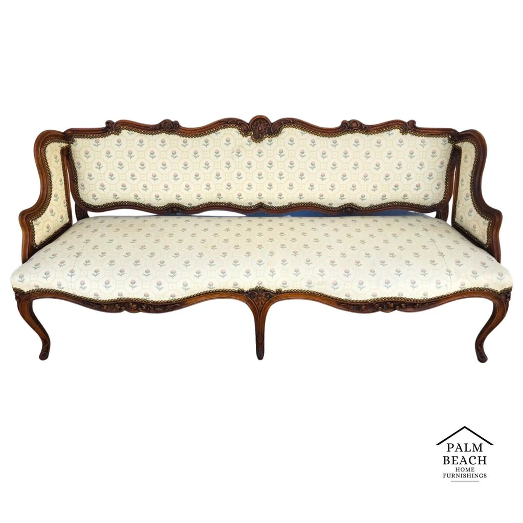 Antique Canape Bench Louis XV Style