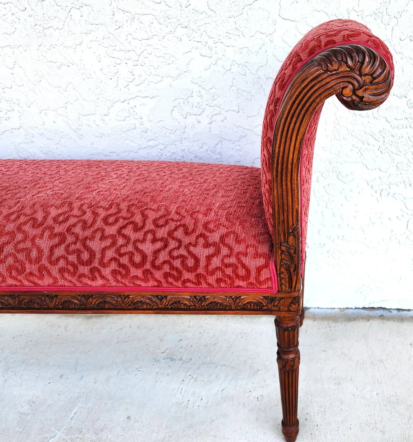 Edward Ferrell Neoclassical Revival Style Bench