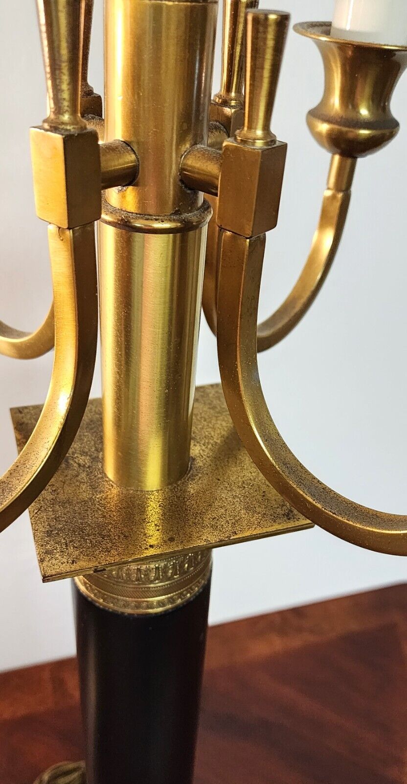 Italian Neoclassical Table Lamps Candelabra Vintage Large