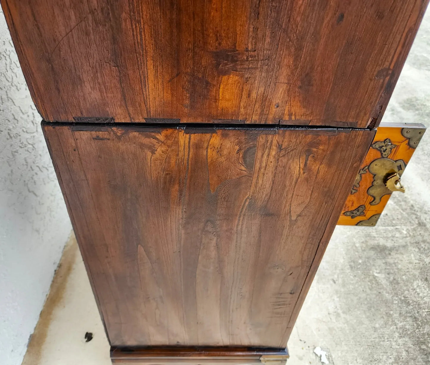 Antique Korean Bandaji Nong Tansu Scholars Wedding Cabinet