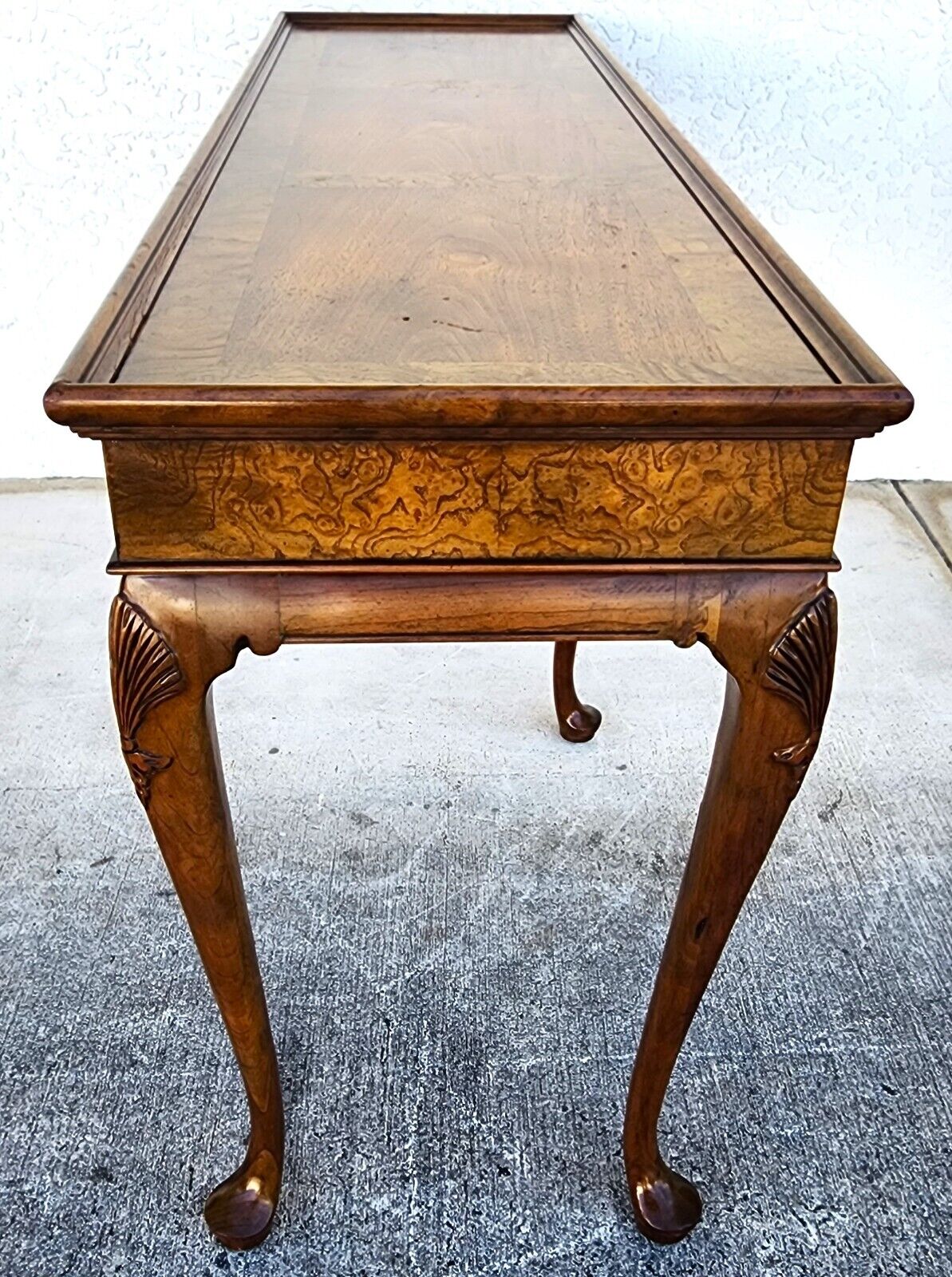 Queen Anne Console Sofa Table by Baker Furniture