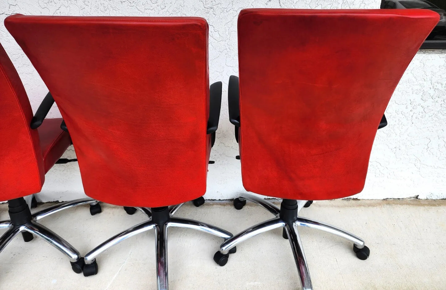 Office Conference Chairs Leather by CABOT WRENN Set of 4