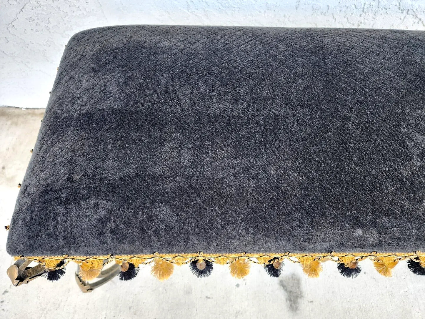 French Louis XV Wrought Iron Ormolu Bench