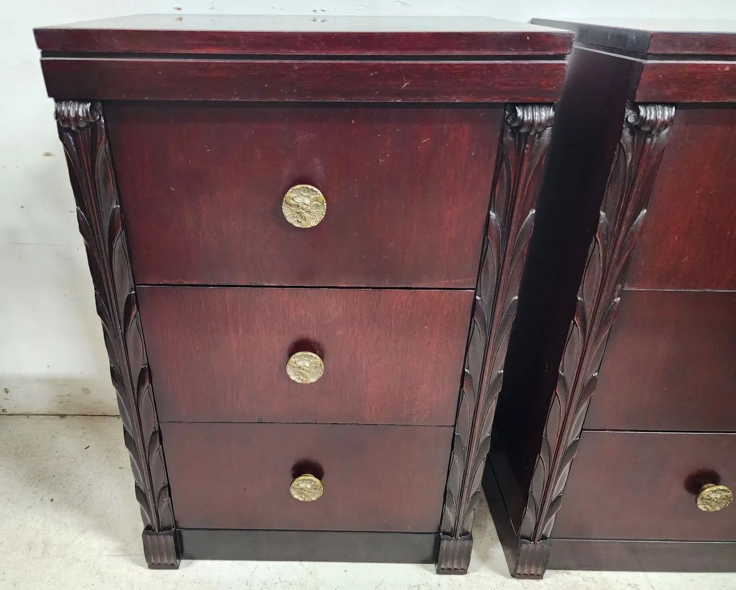 Midcentury Nightstands Side Tables in Rosewood by John Stuart