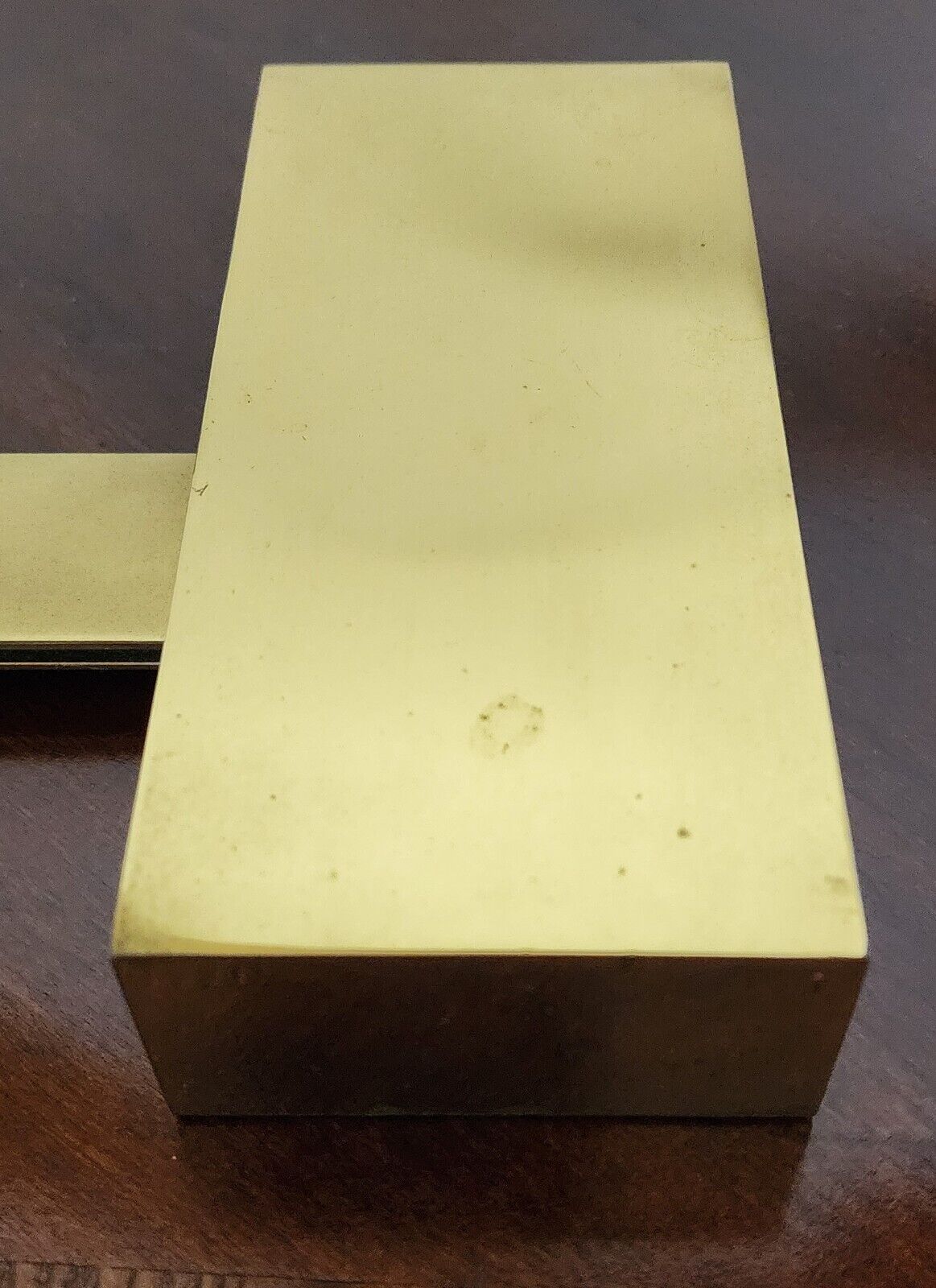 Casella Brass Flat Bar Desk Lamp Rare 1970s