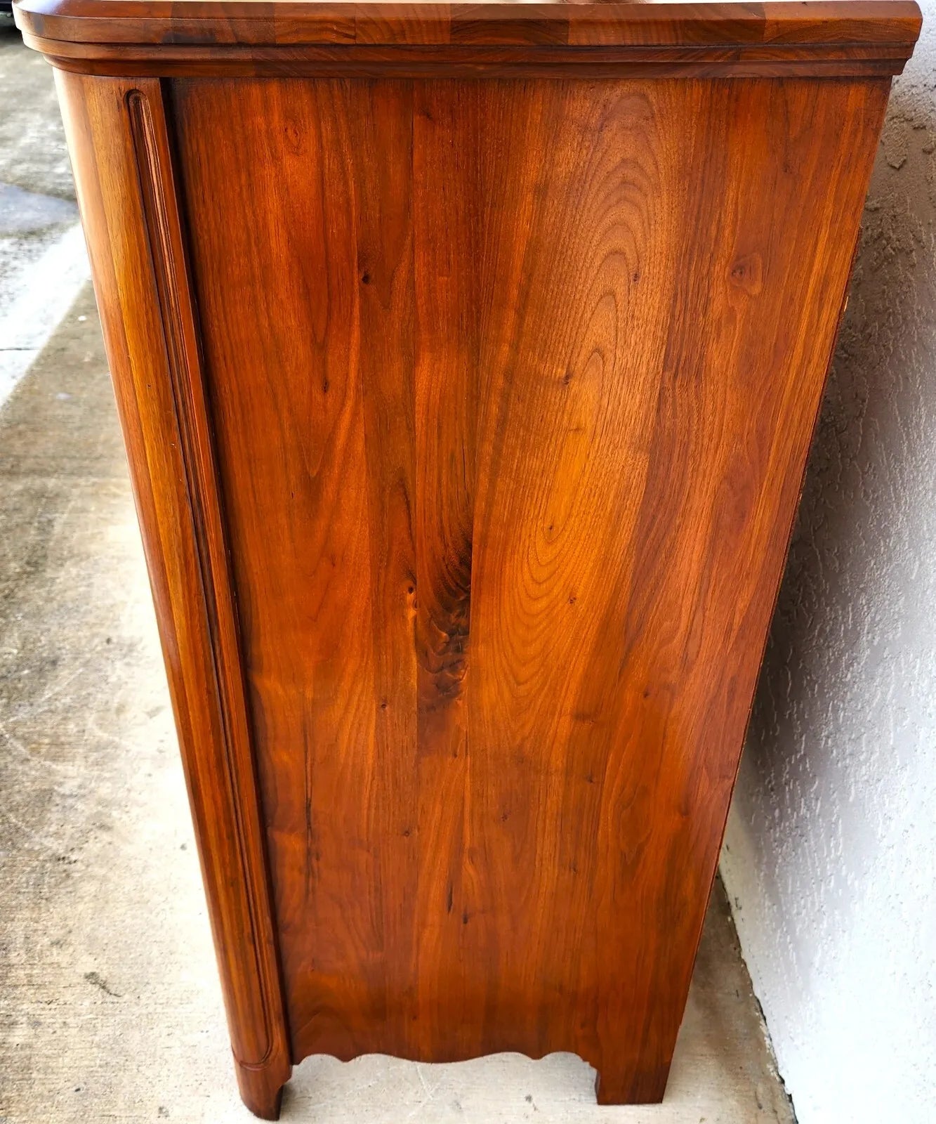 Antique Dresser Highboy Solid Walnut by Davis Cabinet Co