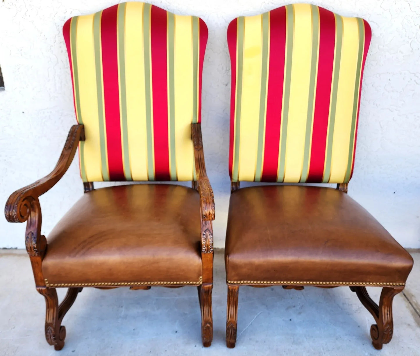 (10) Louis XIII Os de Mouton Dining Chairs By CENTURY FURNITURE