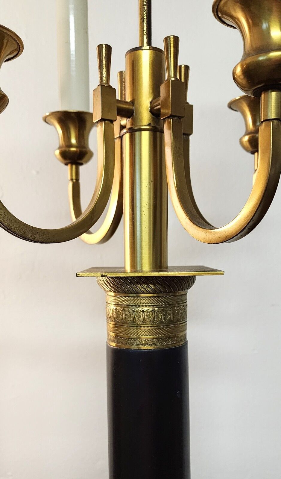 Italian Neoclassical Table Lamps Candelabra Vintage Large