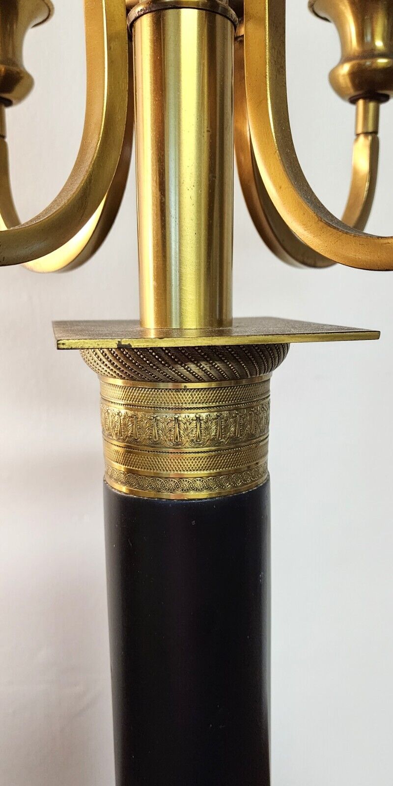 Italian Neoclassical Table Lamps Candelabra Vintage Large