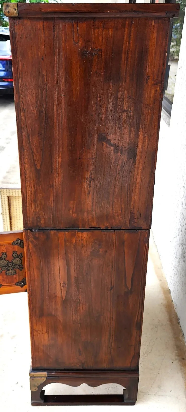 Antique Korean Bandaji Nong Tansu Scholars Wedding Cabinet