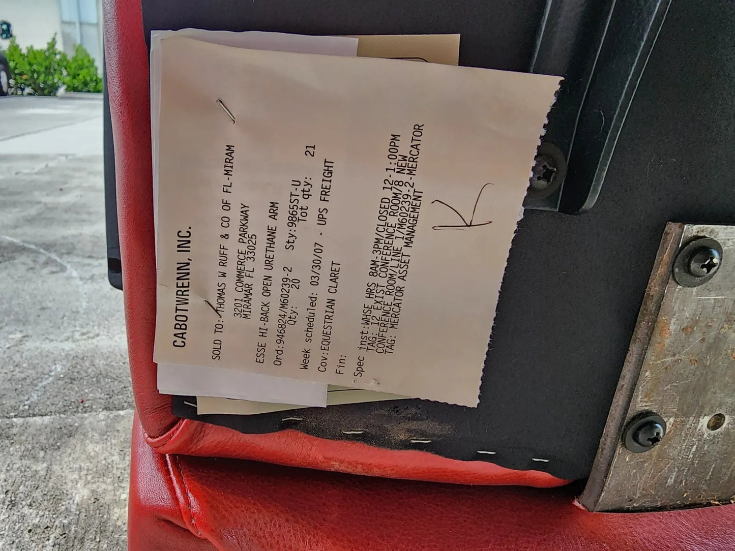 Office Conference Chairs Leather by CABOT WRENN Set of 4