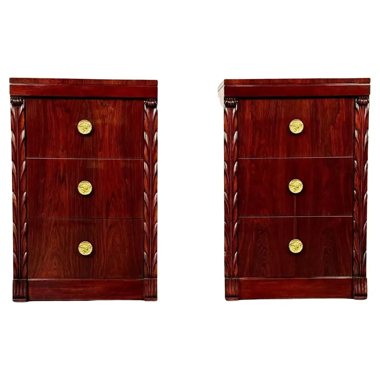 Midcentury Nightstands Side Tables in Rosewood by John Stuart