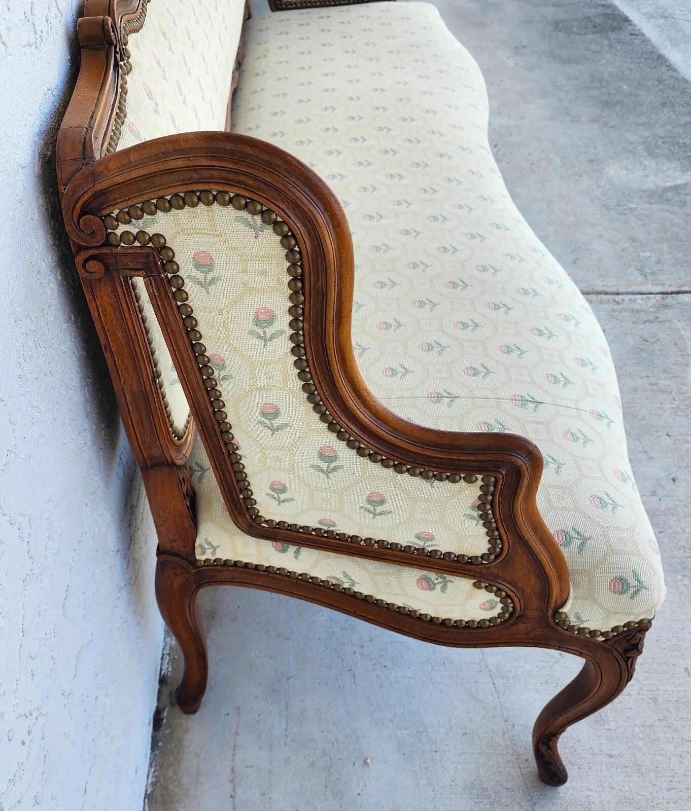 Antique Canape Bench Louis XV Style