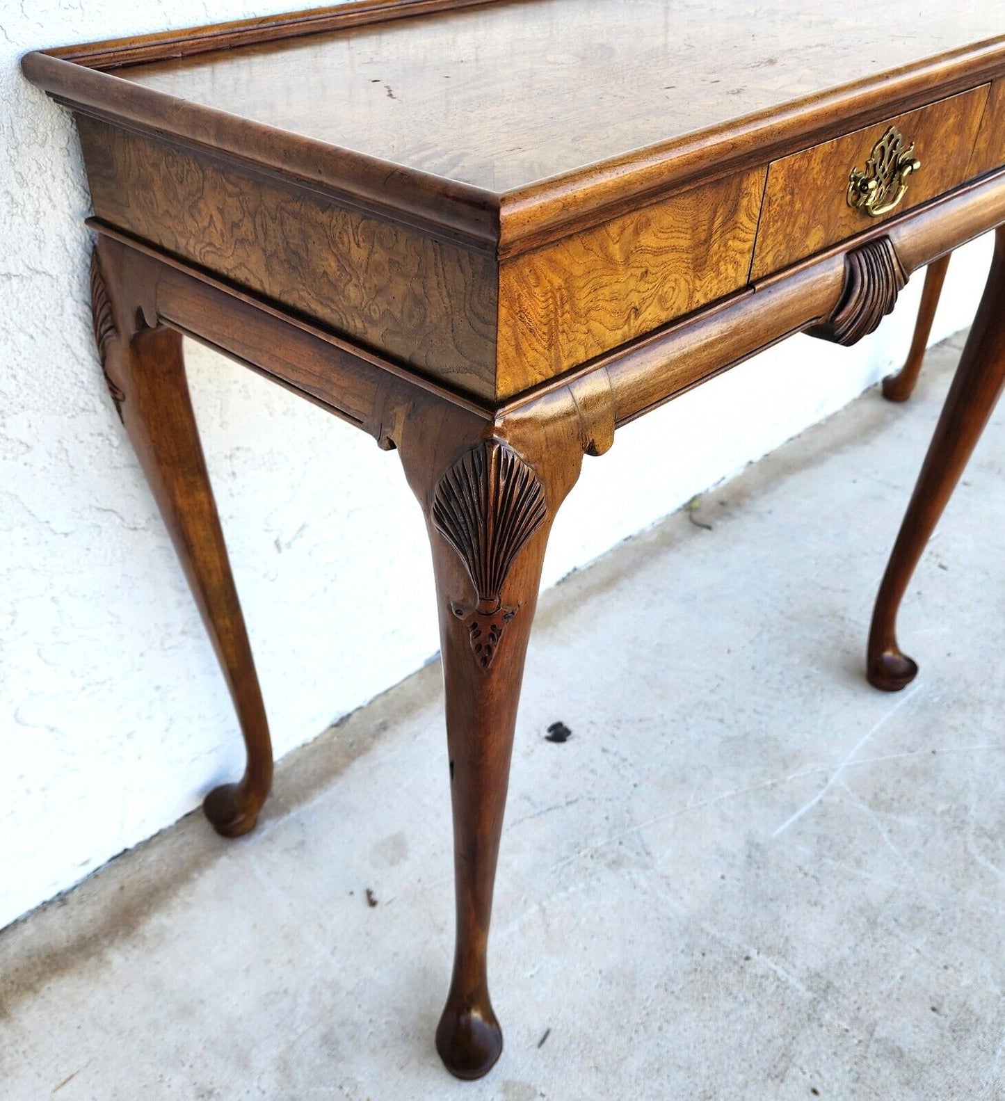 Queen Anne Console Sofa Table by Baker Furniture