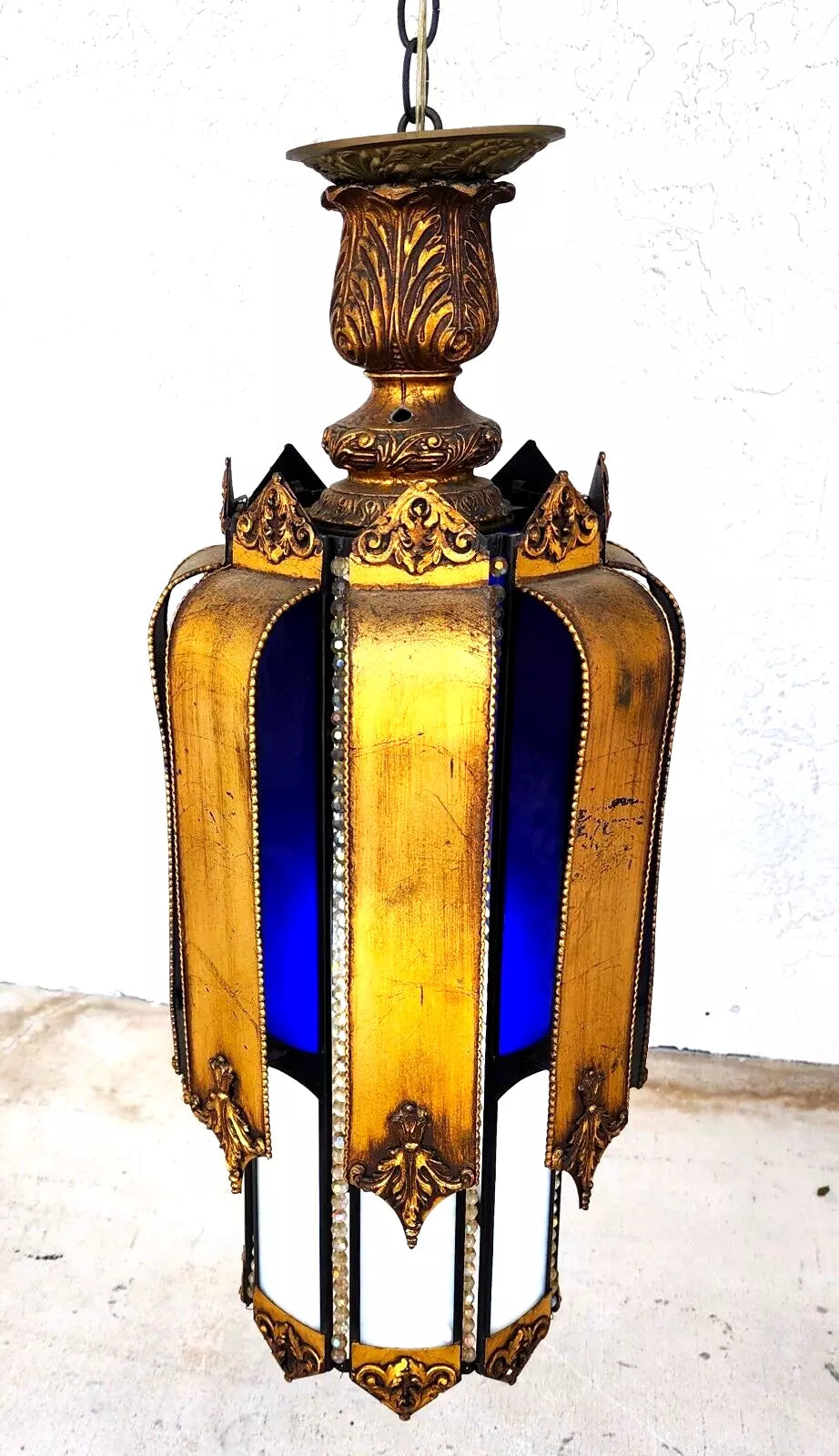 Mid Century Spanish Pendant Light Chandelier