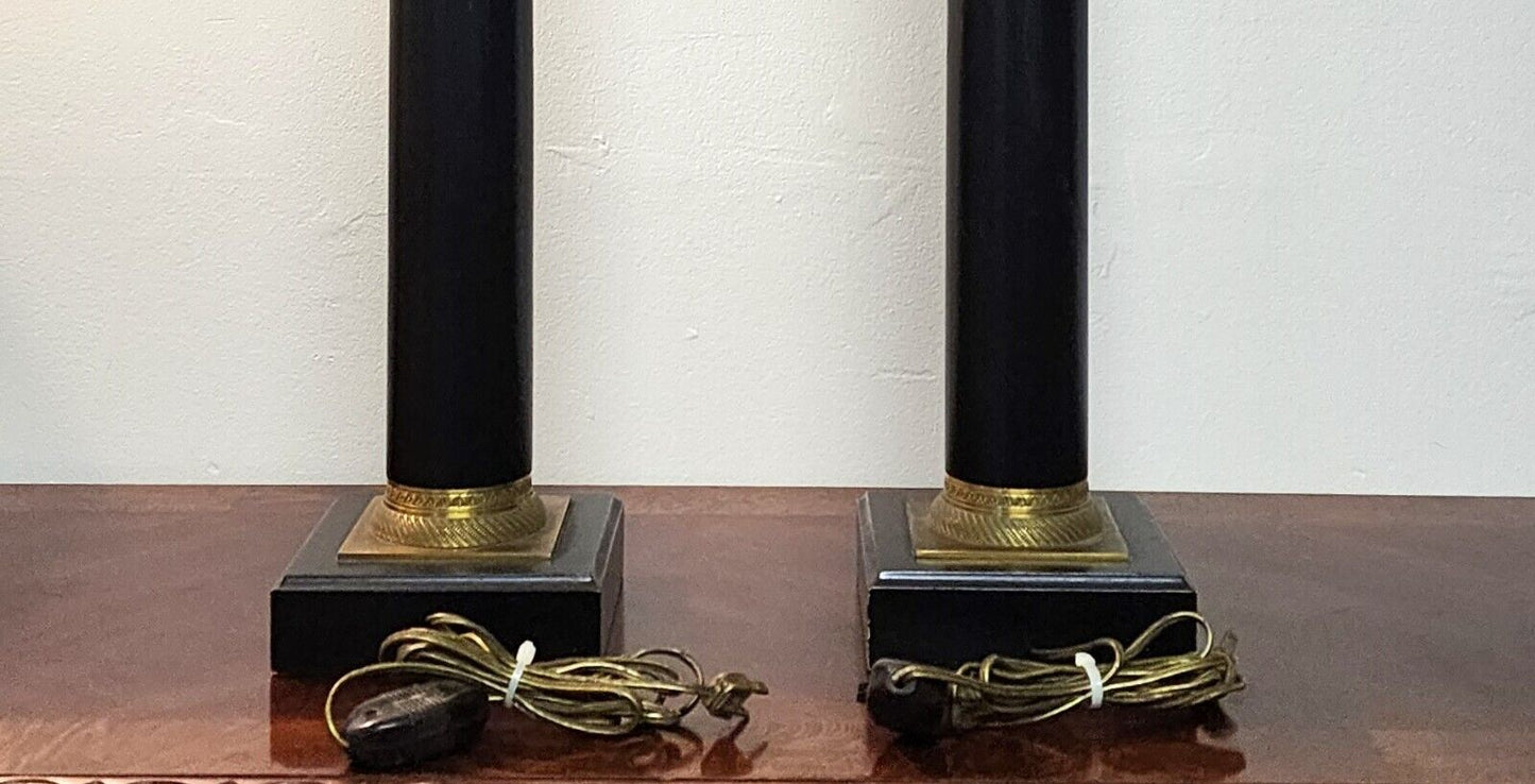 Italian Neoclassical Table Lamps Candelabra Vintage Large