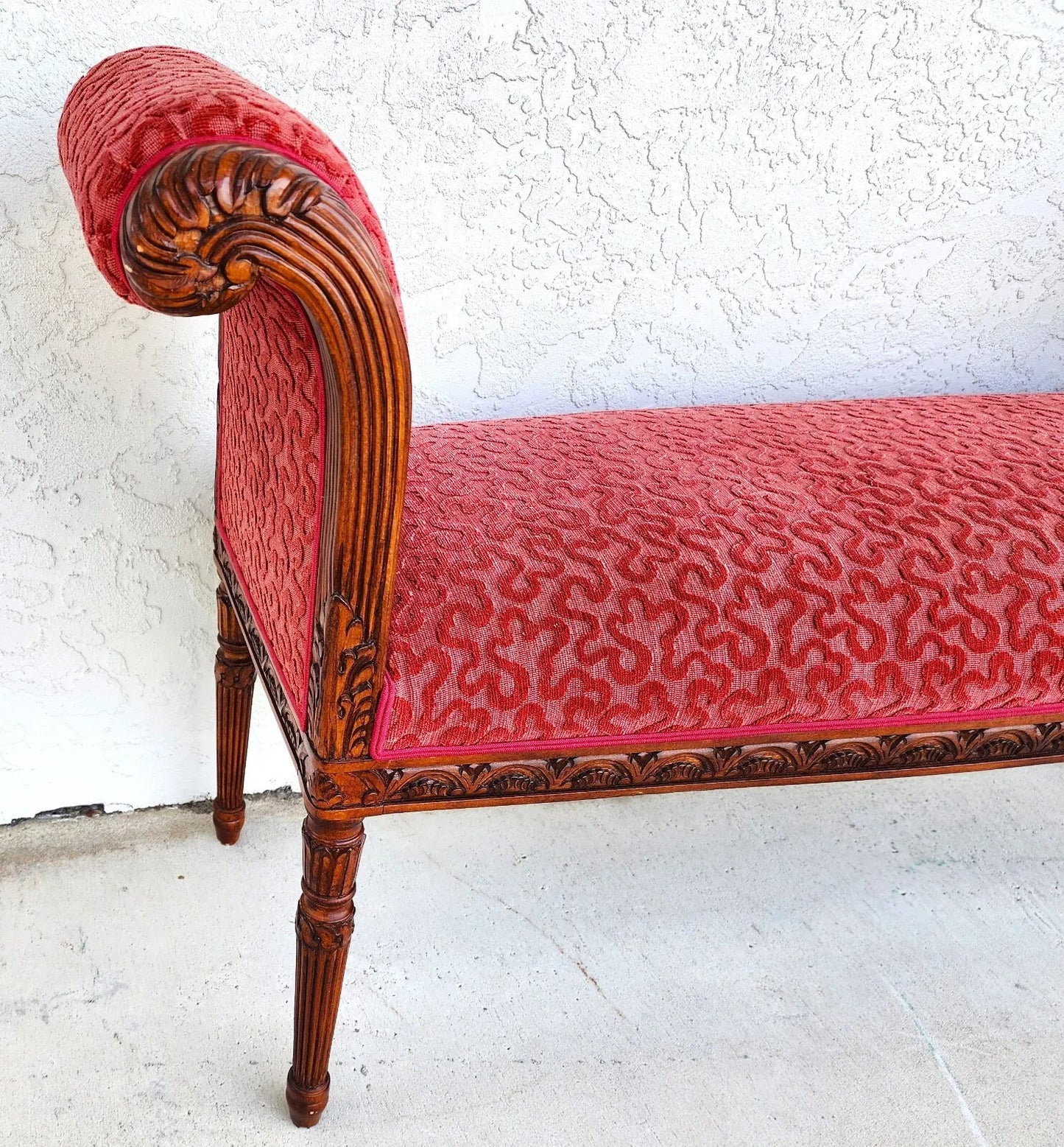 Edward Ferrell Neoclassical Revival Style Bench