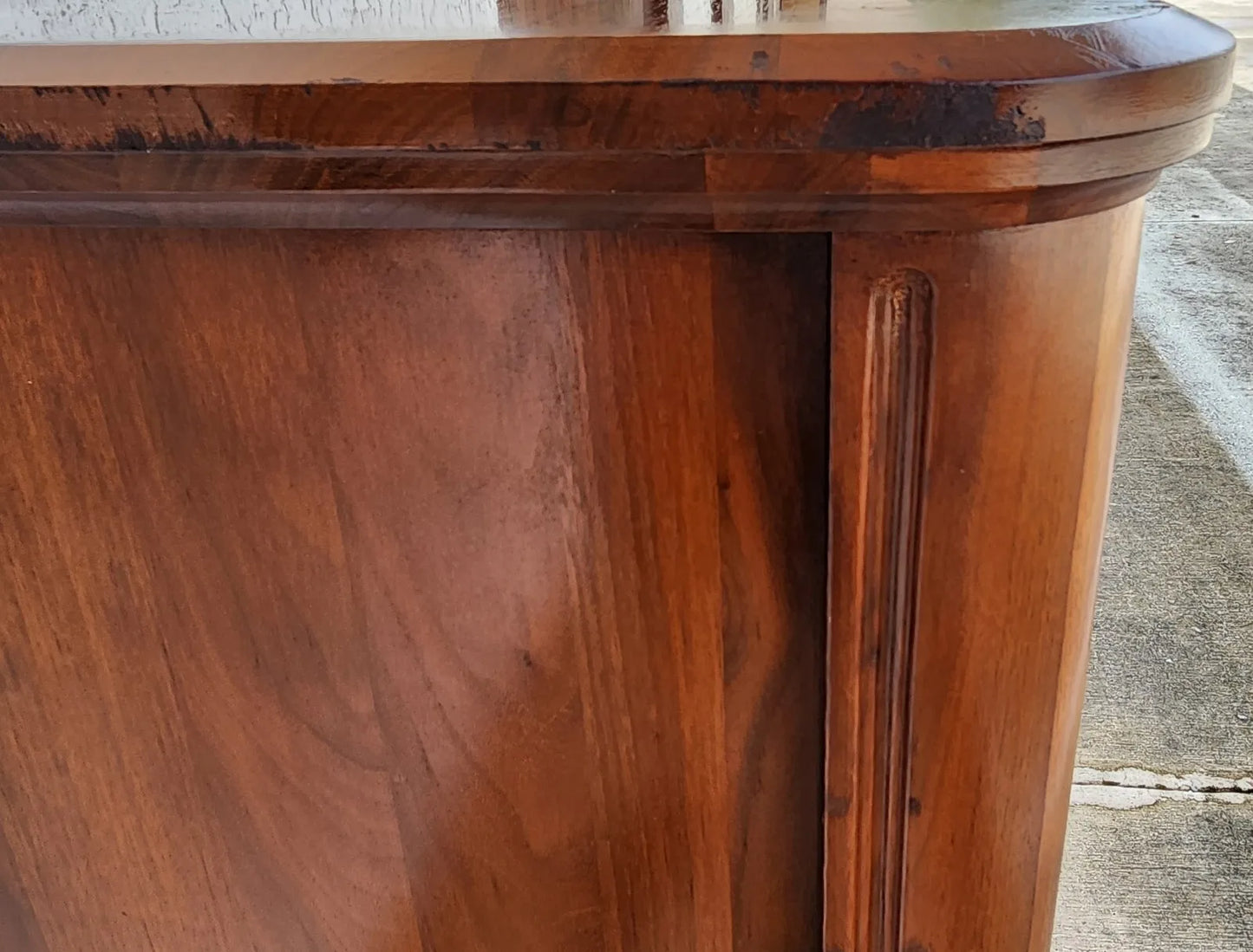 Antique Dresser Highboy Solid Walnut by Davis Cabinet Co