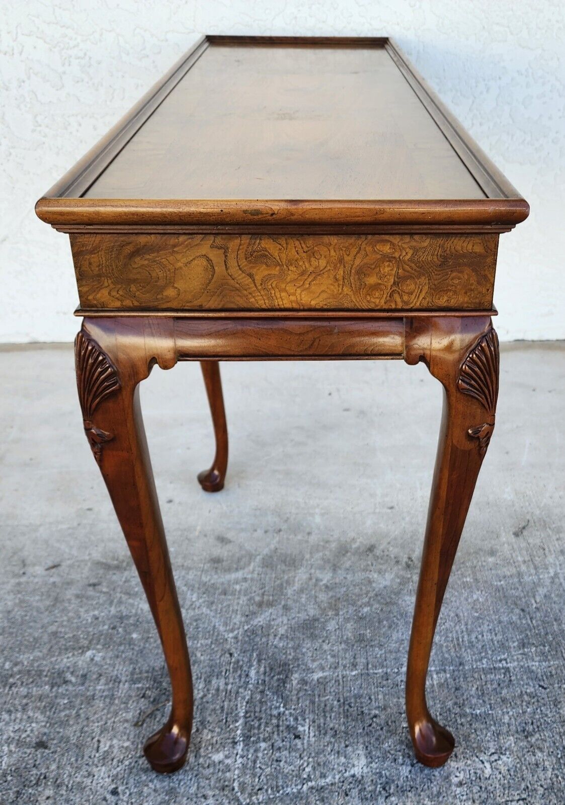 Queen Anne Console Sofa Table by Baker Furniture