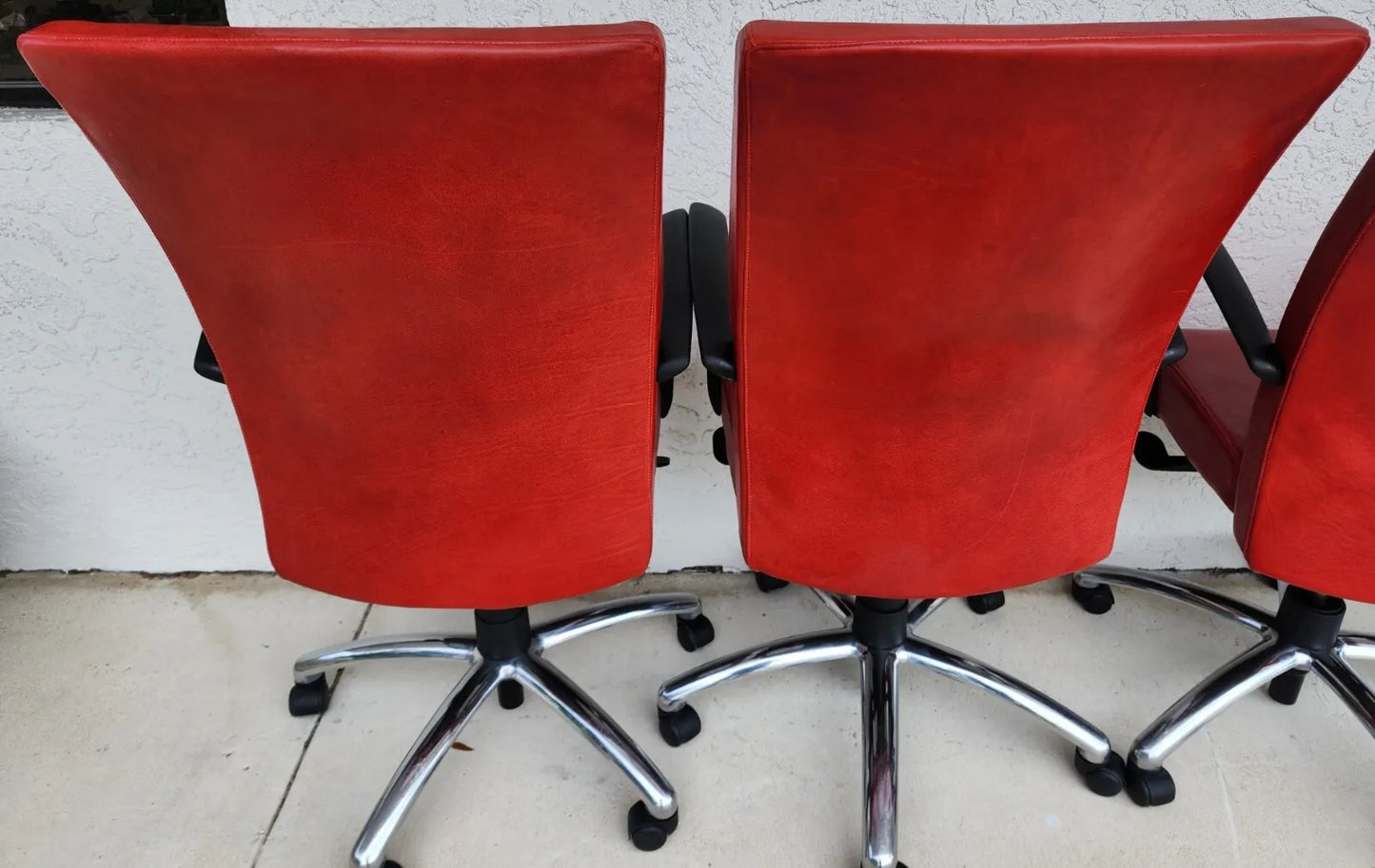 Office Conference Chairs Leather by CABOT WRENN Set of 4