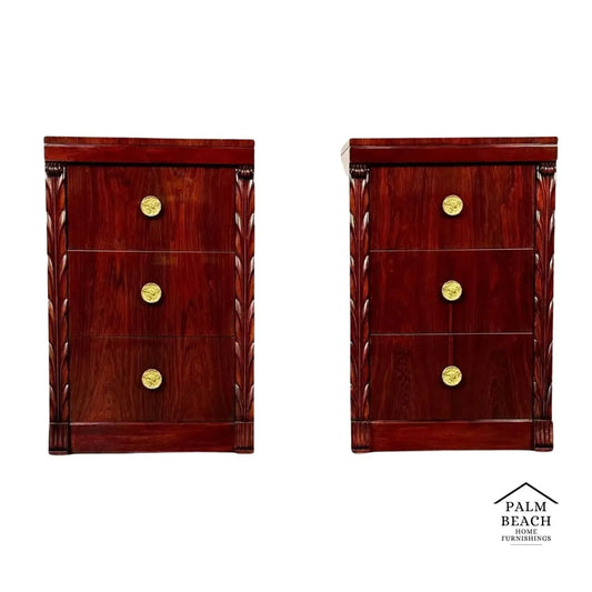 Midcentury Nightstands Side Tables in Rosewood by John Stuart