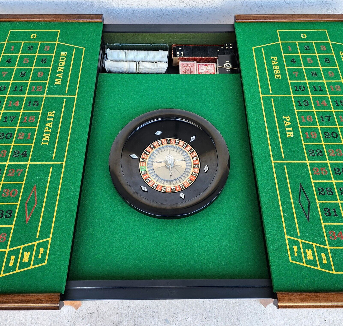 Notturno Intariso Casino Game Table Chairs Italian