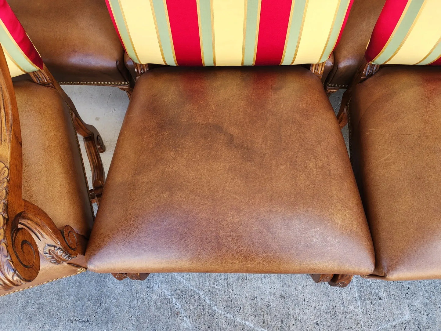 (10) Louis XIII Os de Mouton Dining Chairs By CENTURY FURNITURE