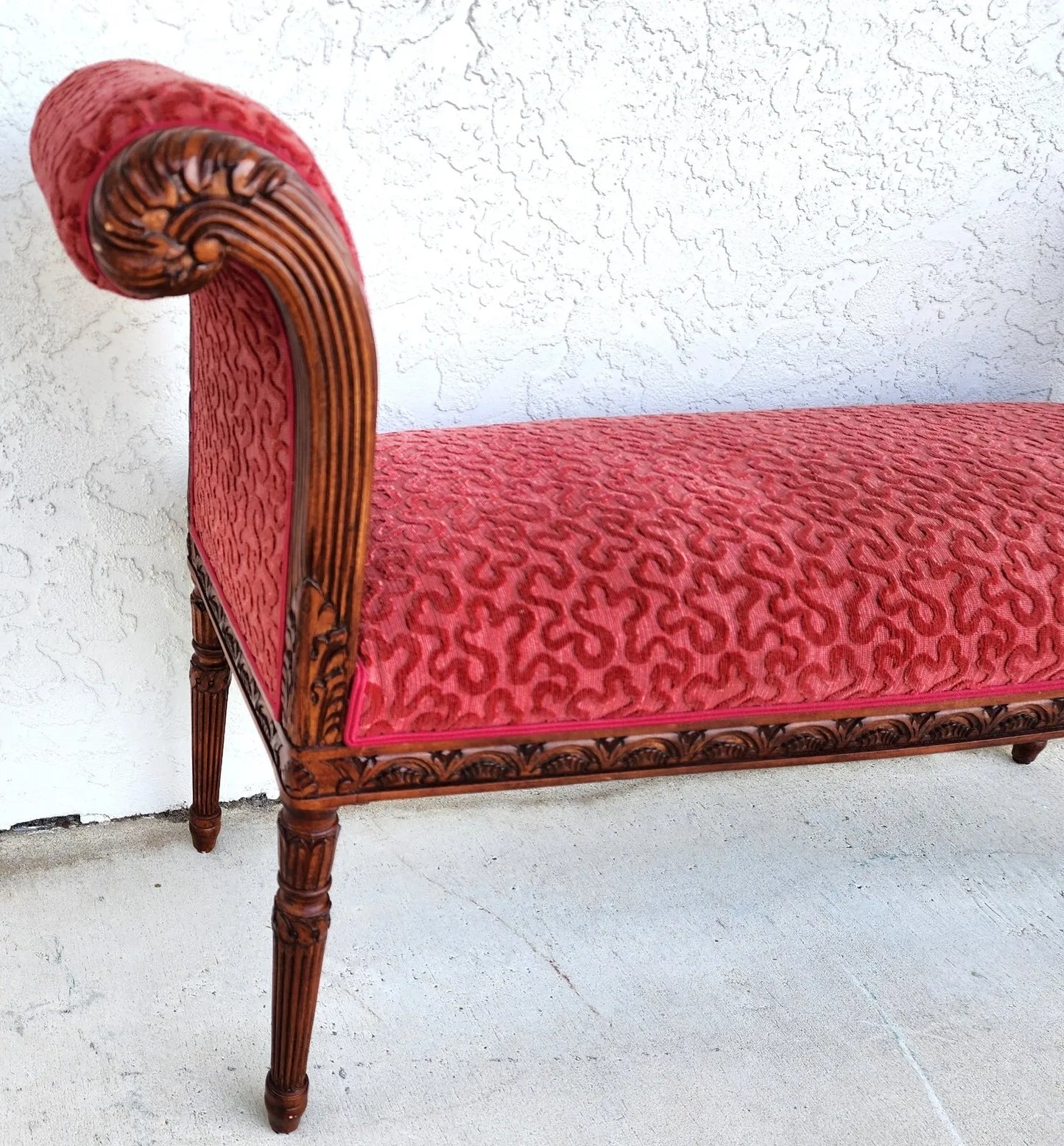 Edward Ferrell Neoclassical Revival Style Bench