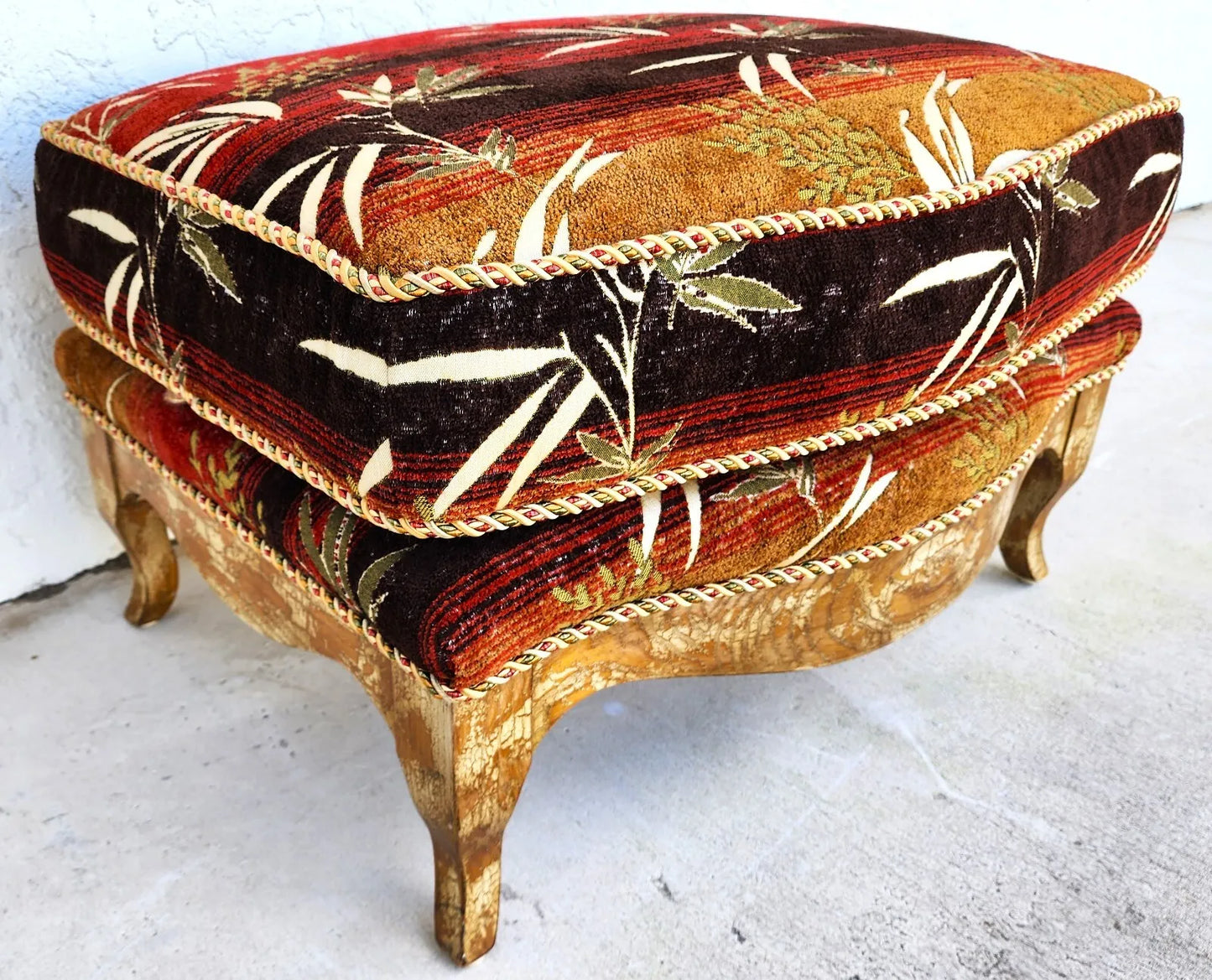 Tropical Ottoman Palm Beach by SWAIM