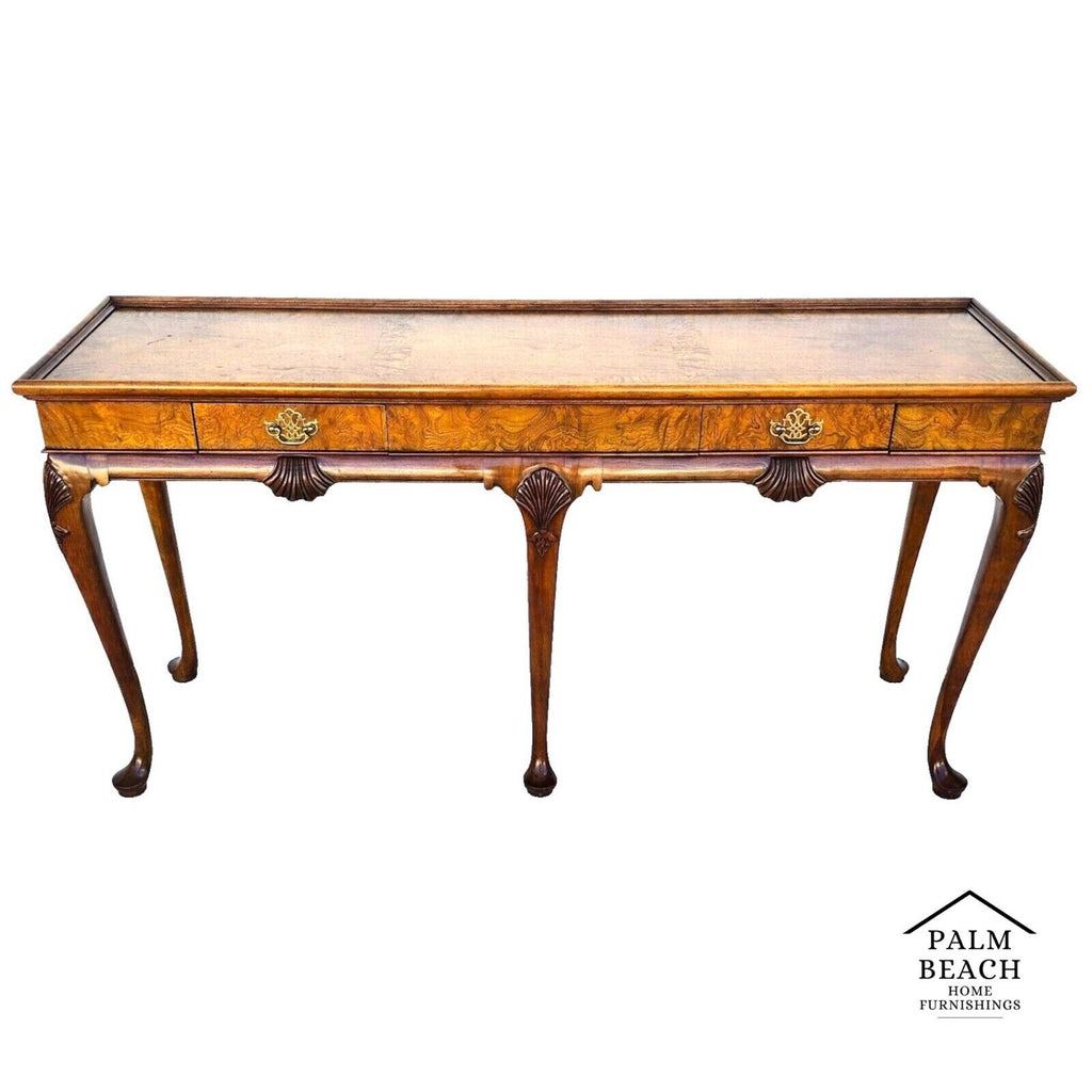 Queen Anne Console Sofa Table by Baker Furniture