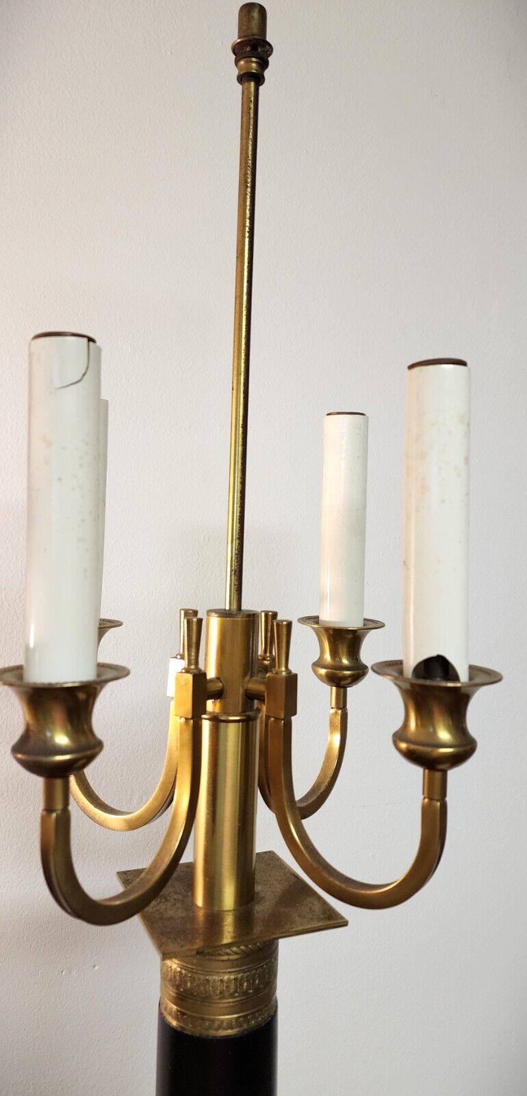 Italian Neoclassical Table Lamps Candelabra Vintage Large