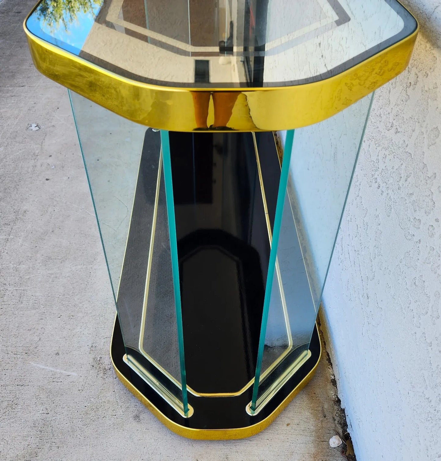 Vintage Console Dry Bar Rolling