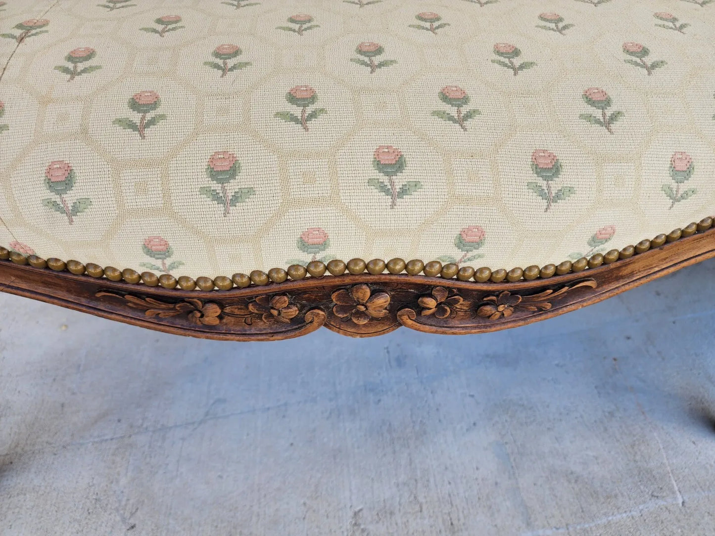 Antique Canape Bench Louis XV Style