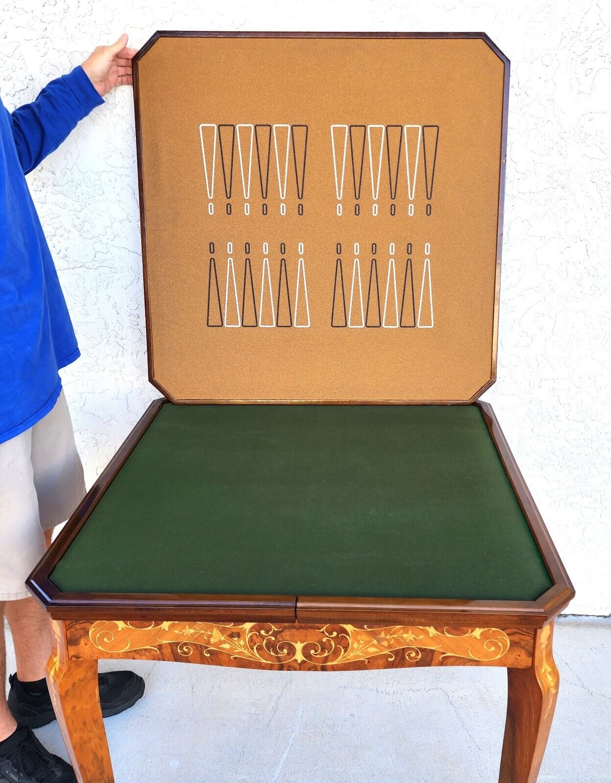 Notturno Intariso Casino Game Table Chairs Italian