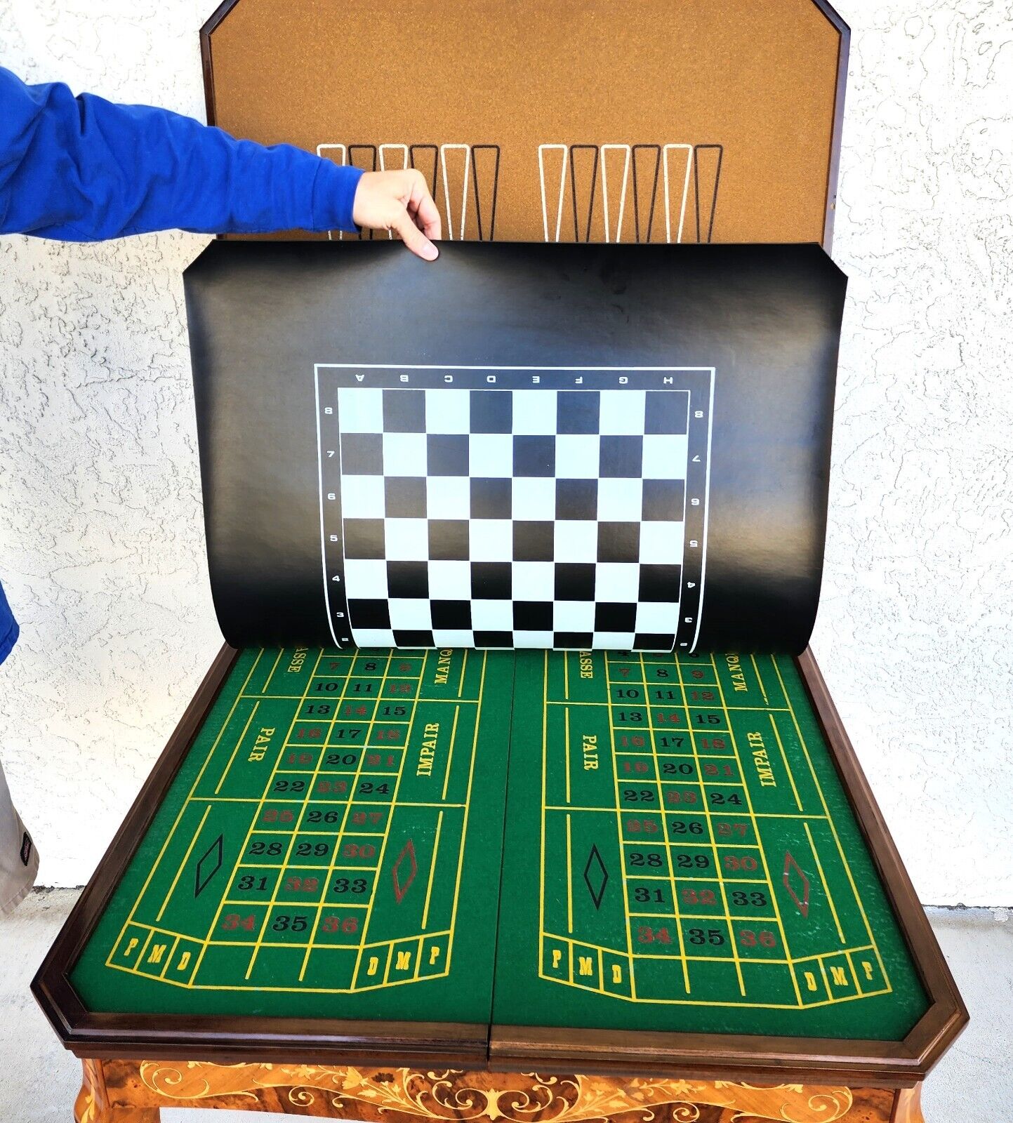 Notturno Intariso Casino Game Table Chairs Italian