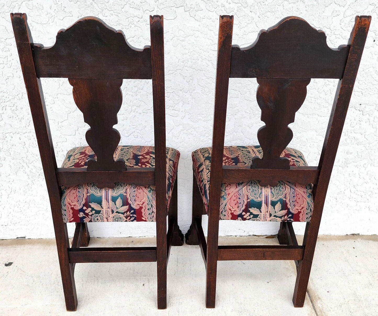 19th Century French Oak Dining Chairs Set of 4
