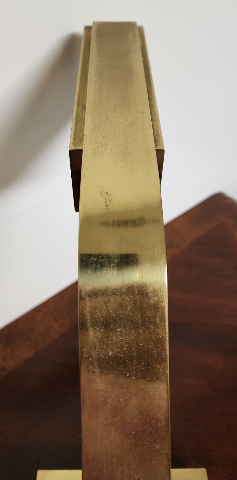 Casella Brass Flat Bar Desk Lamp Rare 1970s