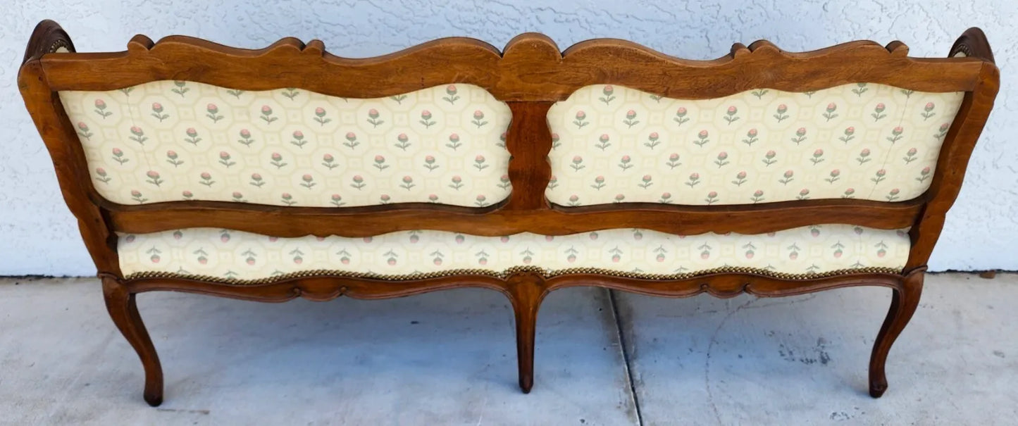 Antique Canape Bench Louis XV Style