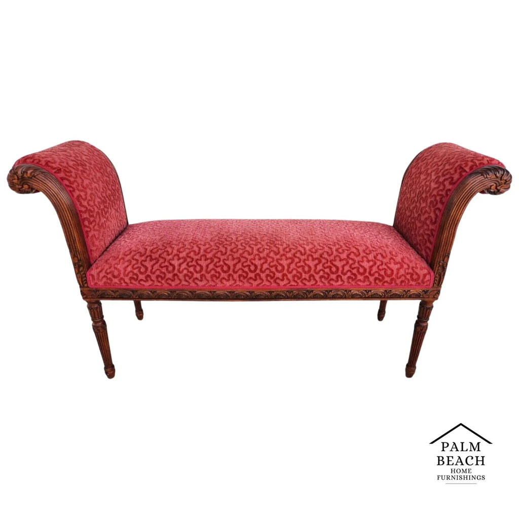 Edward Ferrell Neoclassical Revival Style Bench