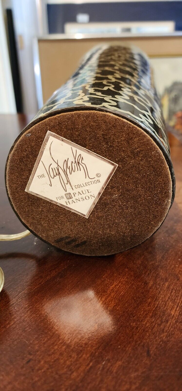 JAY SPECTRE DINANDERIE TABLE LAMP 1980s