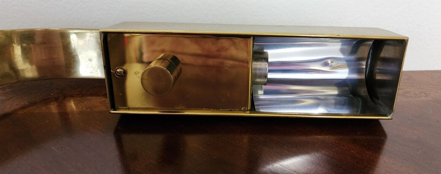 Casella Brass Flat Bar Desk Lamp Rare 1970s