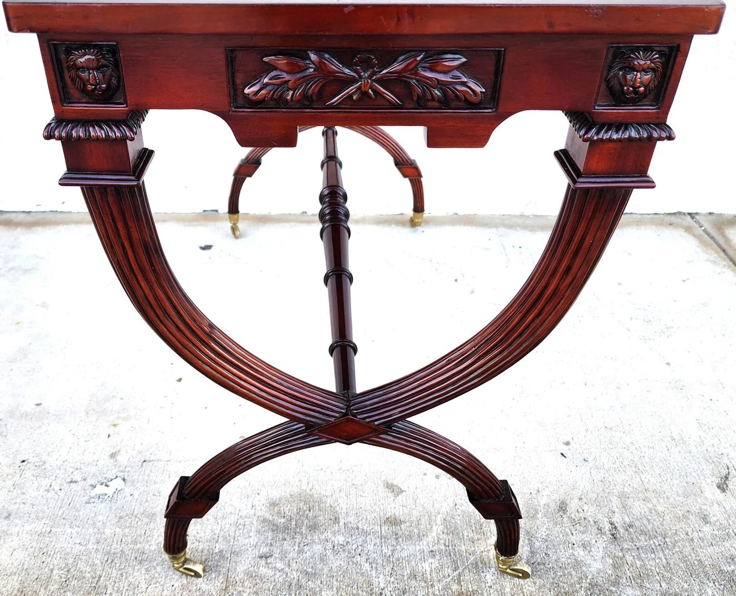 English Console Table Charles X Style Rolling