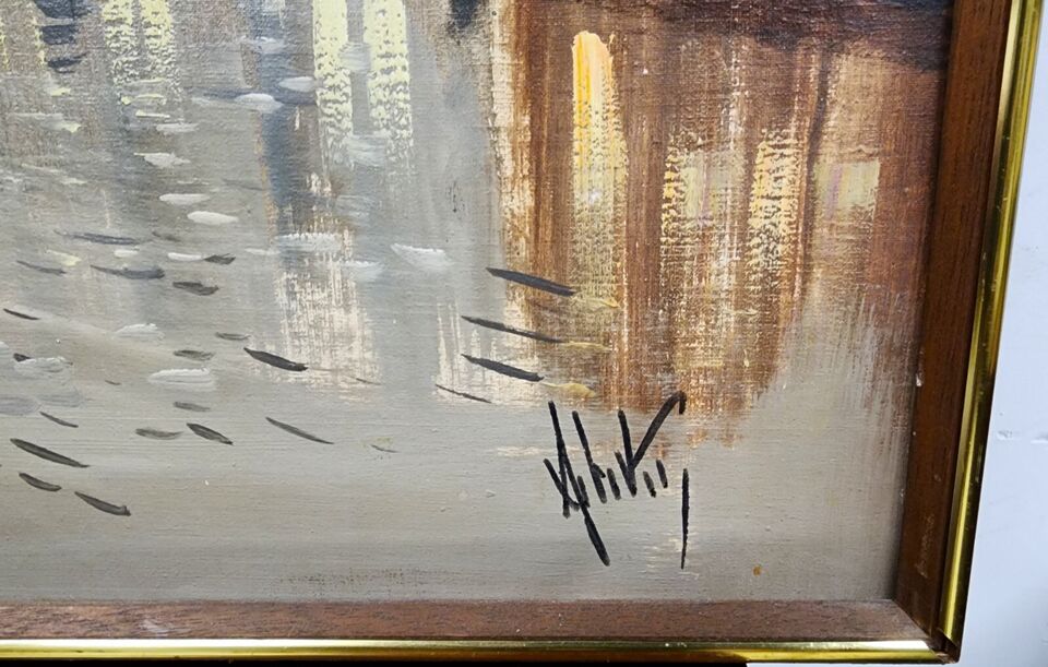 Authentic Antonio DeVity Paris Oil Painting