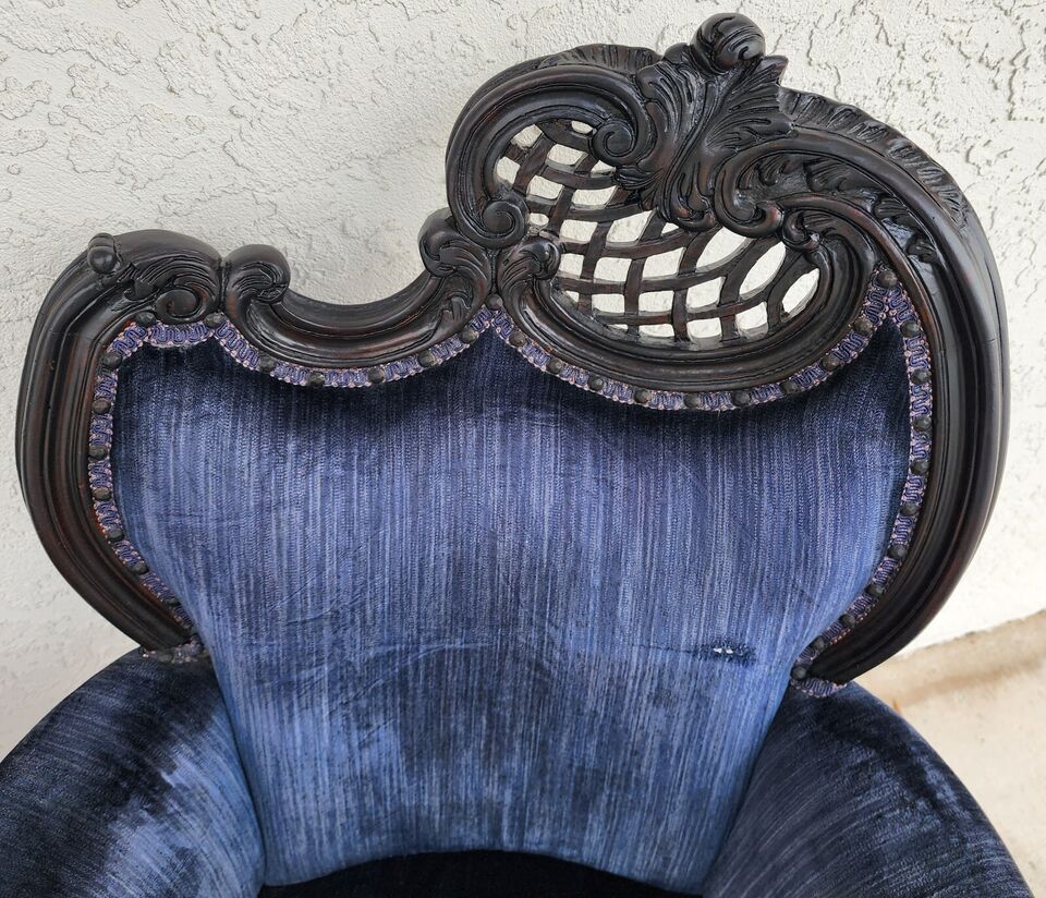 Antique French Parlor Chairs Pair