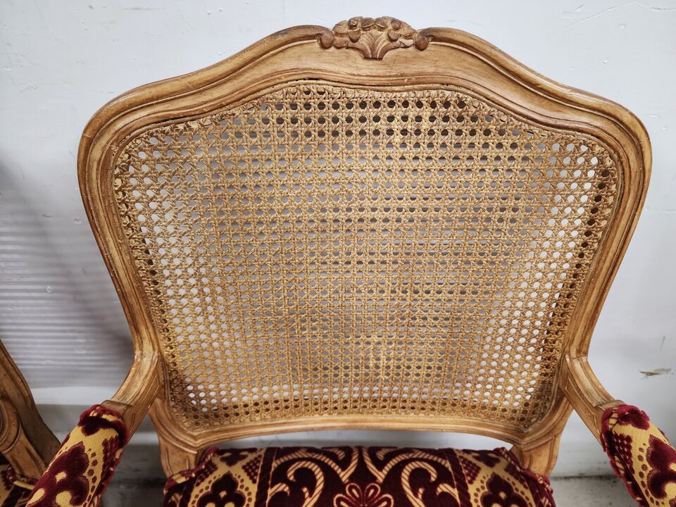 French Louis XV Armchairs Fauteuil Vintage